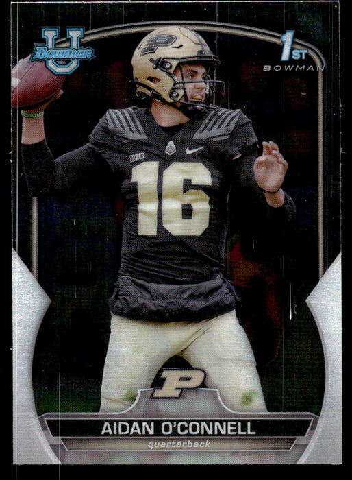 Aidan O'Connell 2022 Bowman U Football Base Front of Card