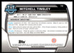 Mitchell Tinsley 2022 Bowman U Football Base Back of Card