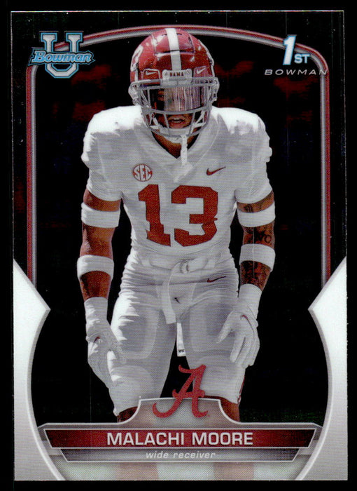 Malachi Moore 2022 Bowman U Football Base Front of Card