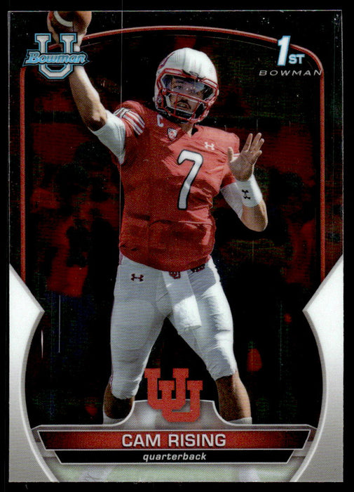 Cam Rising 2022 Bowman U Football Base Front of Card