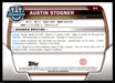 Austin Stogner 2022 Bowman U Football Base Back of Card