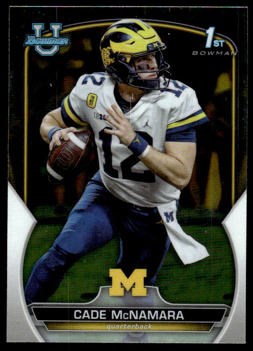 Cade McNamara 2022 Bowman U Football Base Front of Card