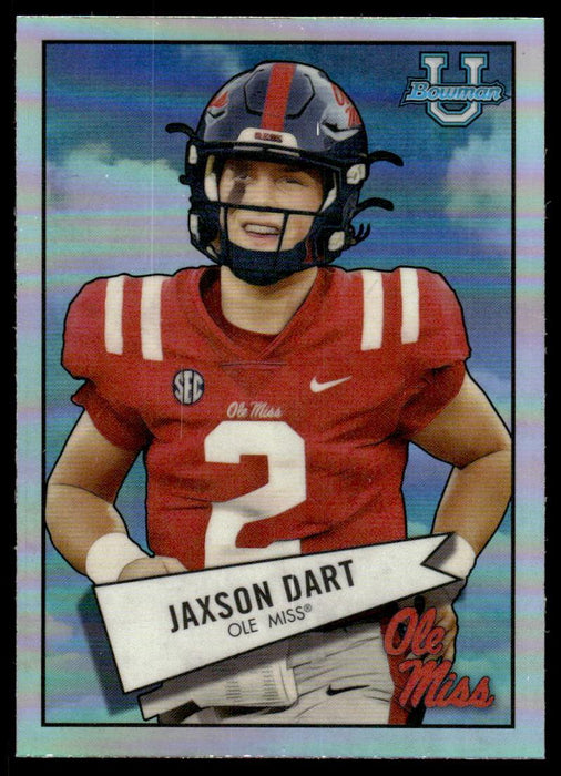 Jaxson Dart 2022 Bowman U Football Base Front of Card