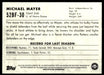 Michael Mayer 2022 Bowman U Football Base Back of Card