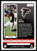 Kyle Pitts 2022 Panini Absolute Football Base Back of Card