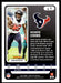 Brandin Cooks 2022 Panini Absolute Football Base Back of Card