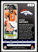 Patrick Surtain II 2022 Panini Absolute Football Base Back of Card