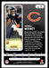 Darnell Mooney 2022 Panini Absolute Football Base Back of Card