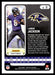 Lamar Jackson 2022 Panini Absolute Football Base Back of Card