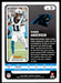 Robbie Anderson 2022 Panini Absolute Football Base Back of Card