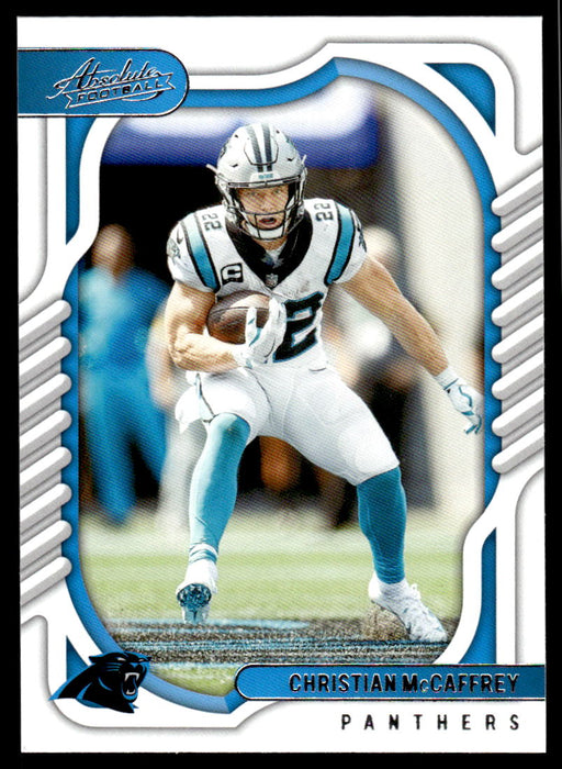 Christian McCaffrey 2022 Panini Absolute Football Base Front of Card