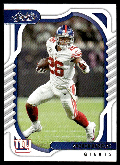 Saquon Barkley 2022 Panini Absolute Football Base Front of Card