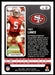 Trey Lance 2022 Panini Absolute Football Base Back of Card