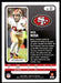 Nick Bosa 2022 Panini Absolute Football Base Back of Card