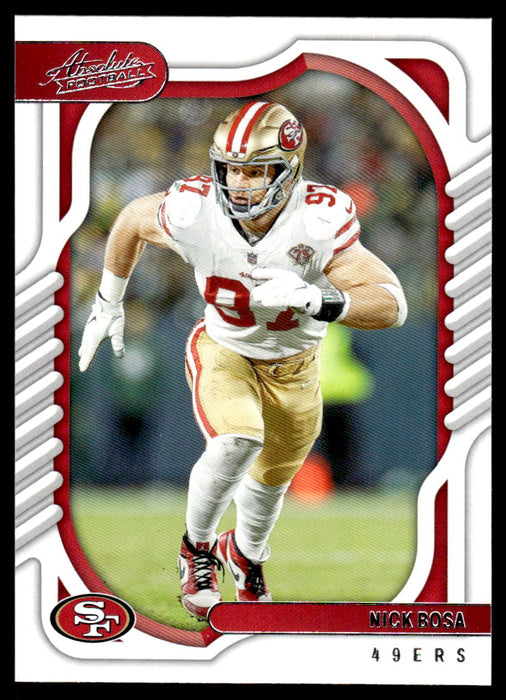 Nick Bosa 2022 Panini Absolute Football Base Front of Card