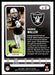 Darren Waller 2022 Panini Absolute Football Base Back of Card