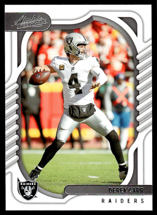 Derek Carr 2022 Panini Absolute Football Base Front of Card