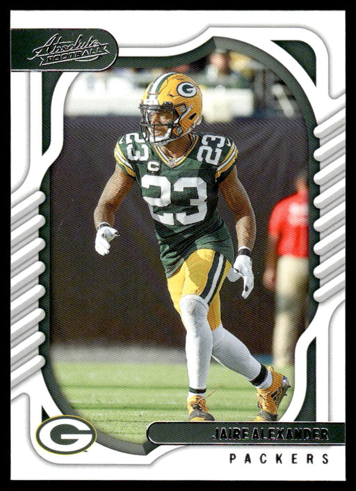 Jaire Alexander 2022 Panini Absolute Football Base Front of Card