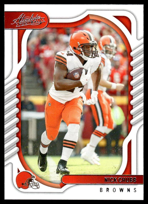 Nick Chubb 2022 Panini Absolute Football Base Front of Card