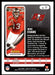 Mike Evans 2022 Panini Absolute Football Base Back of Card