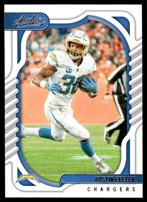 Austin Ekeler 2022 Panini Absolute Football Base Front of Card