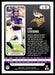 Kirk Cousins 2022 Panini Absolute Football Base Back of Card