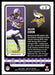 Dalvin Cook 2022 Panini Absolute Football Base Back of Card