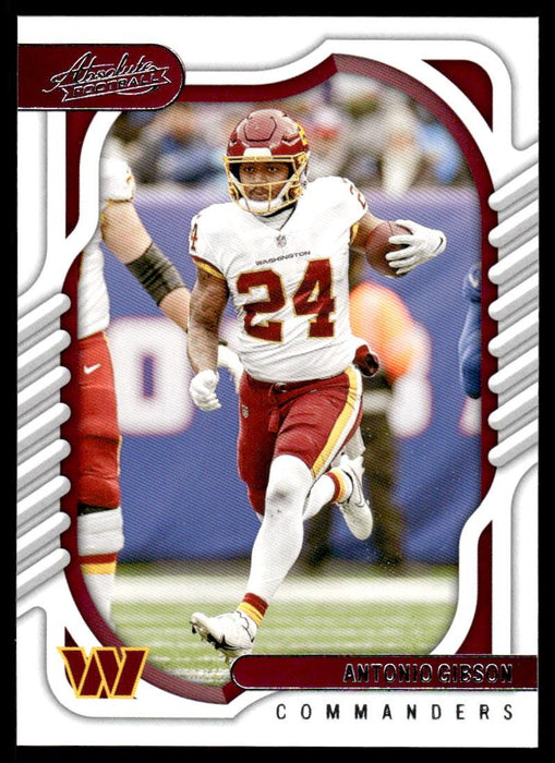 Antonio Gibson 2022 Panini Absolute Football Base Front of Card