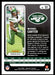 Michael Carter 2022 Panini Absolute Football Base Back of Card