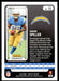 Isaiah Spiller 2022 Panini Absolute Football Base Back of Card