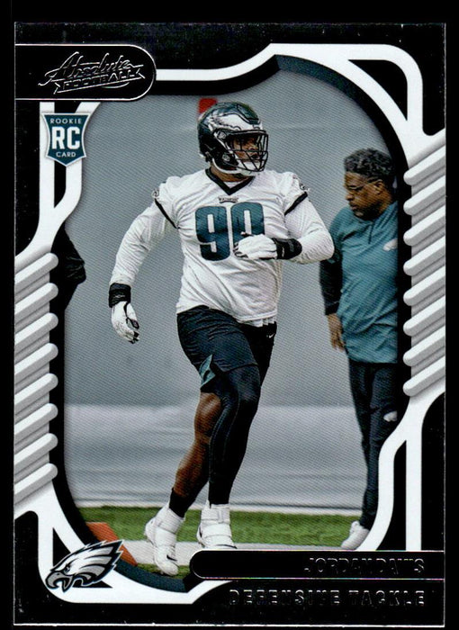 Jordan Davis 2022 Panini Absolute Football Base Front of Card