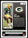 Quay Walker 2022 Panini Absolute Football Base Back of Card