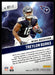 Treylon Burks 2022 Panini Absolute Football By Storm Back of Card