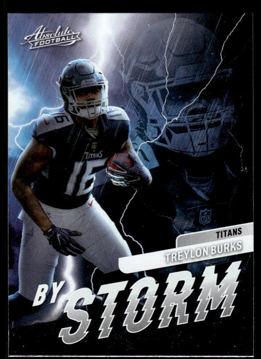 Treylon Burks 2022 Panini Absolute Football By Storm Front of Card