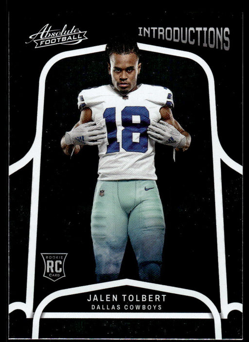 Jalen Tolbert 2022 Panini Absolute Football Introductions Front of Card