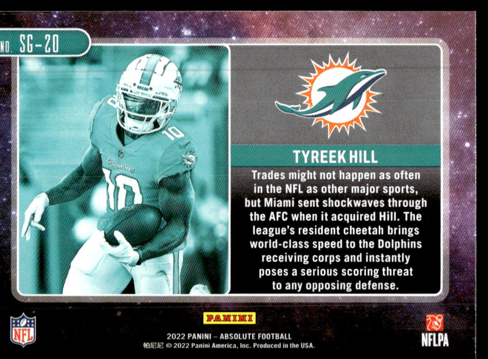 tyreek hill dolphins football card