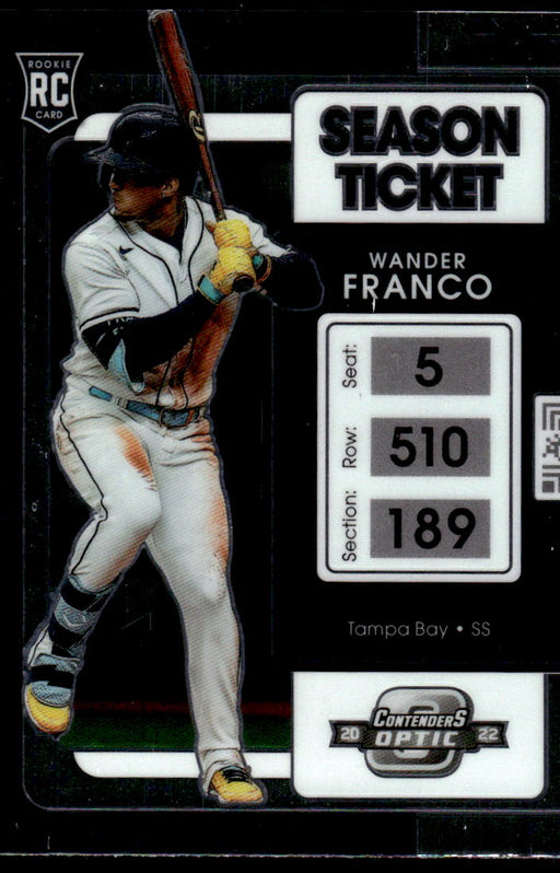 Wander Franco 2022 Panini Chronicles Baseball Contenders Optic Front of Card