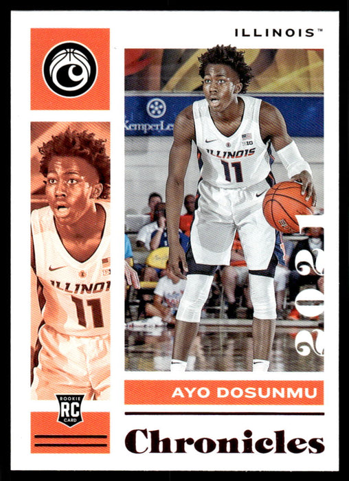 Ayo Dosunmu 2021 Panini Chronicles Draft Picks Pink Chronicles Front of Card