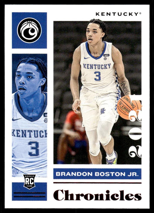 Brandon Boston Jr. 2021 Panini Chronicles Draft Picks Pink Chronicles Front of Card