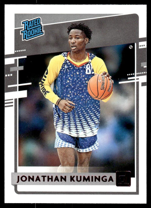 Jonathan Kuminga 2021 Panini Chronicles Draft Picks Pink Rated Rookie Front of Card