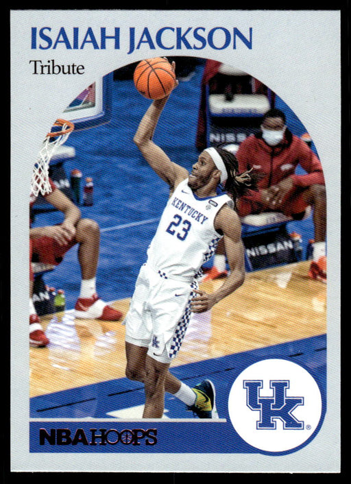 Isaiah Jackson 2021 Panini Chronicles Draft Picks Pink Hoops Retro Front of Card