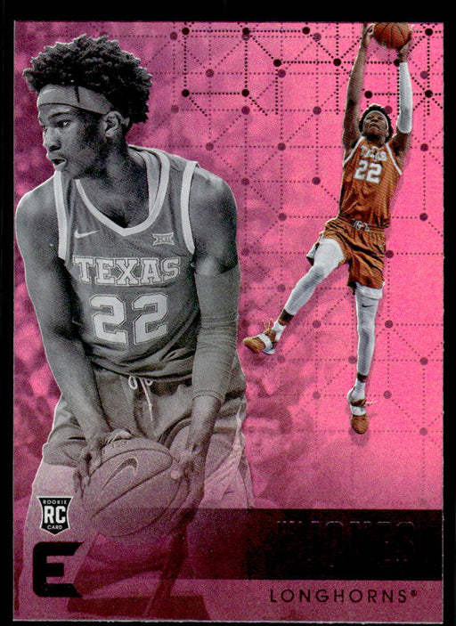 Kai Jones 2021 Panini Chronicles Draft Picks Pink Essentials Front of Card