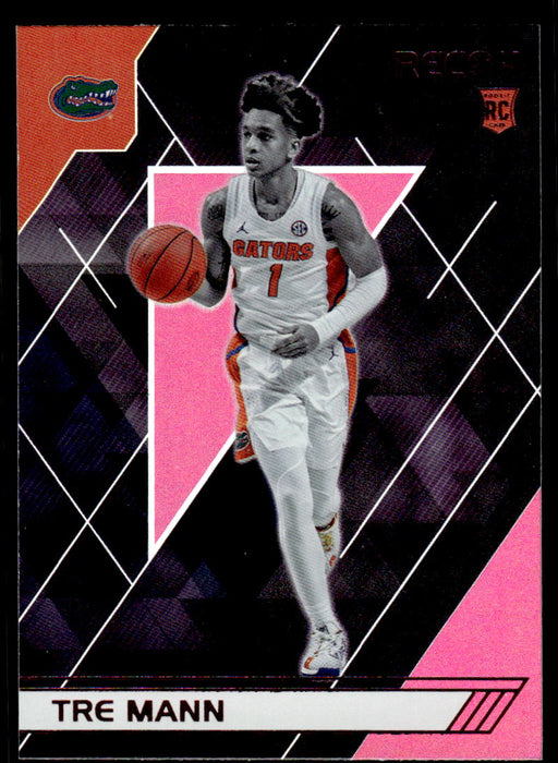 Tre Mann 2021 Panini Chronicles Draft Picks Pink Recon Front of Card