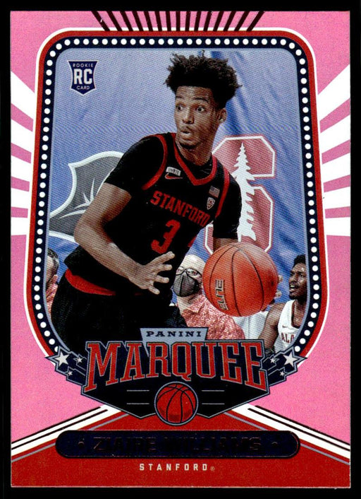 Ayo Dosunmu 2021 Panini Chronicles Draft Picks Pink Marquee Front of Card