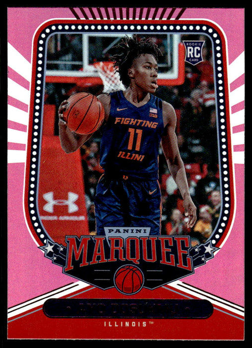 Ziaire Williams 2021 Panini Chronicles Draft Picks Pink Marquee Front of Card