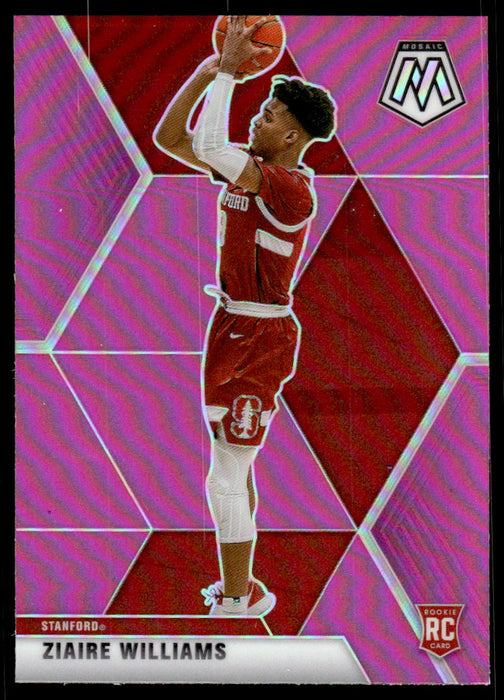 Ziaire Williams 2021 Panini Chronicles Draft Picks Pink Mosaic Front of Card