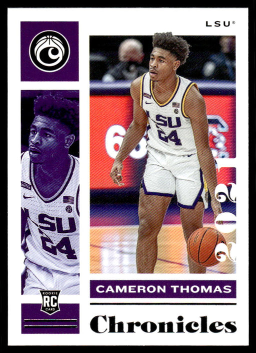 Cameron Thomas 2021 Panini Chronicles Draft Picks Chronicles Front of Card