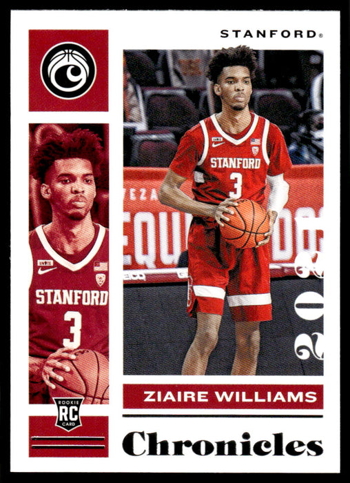 Ziaire Williams 2021 Panini Chronicles Draft Picks Chronicles Front of Card