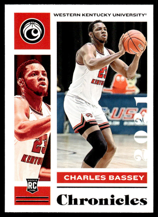 Charles Bassey 2021 Panini Chronicles Draft Picks Chronicles Front of Card