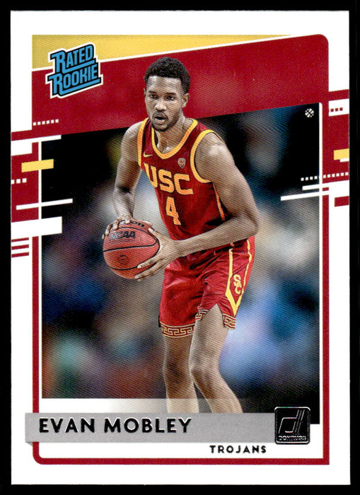 Evan Mobley 2021 Panini Chronicles Draft Picks Rated Rookie Front of Card